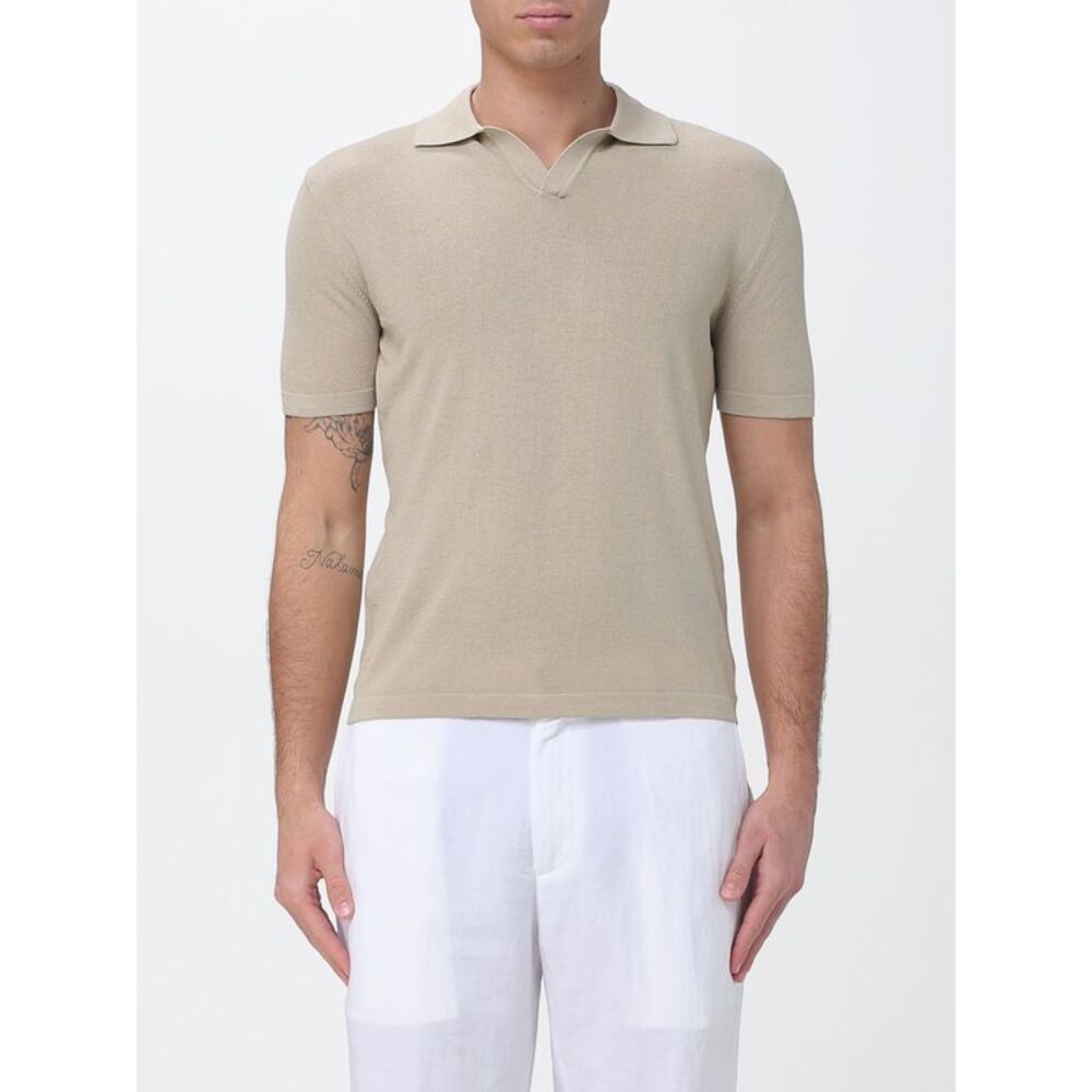 Brooksfield Polo Shirt Men Kaki